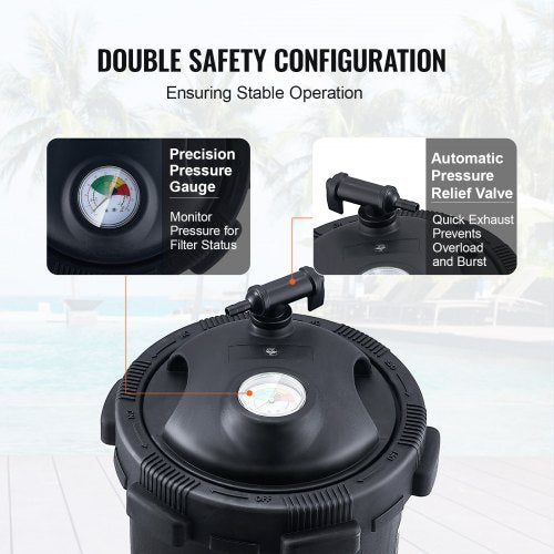 Cartridge Pool Filter 50Sq Ft Filter Area Inground Pool Filter Above