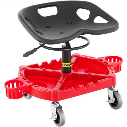 Rolling Garage Stool 300LBS Capacity Adjustable Height from 18 in to 23