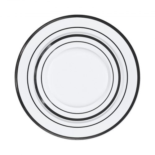 Plastic Disposable Plates 350 Pcs Plastic Dinnerware Set Include 50 Dinner