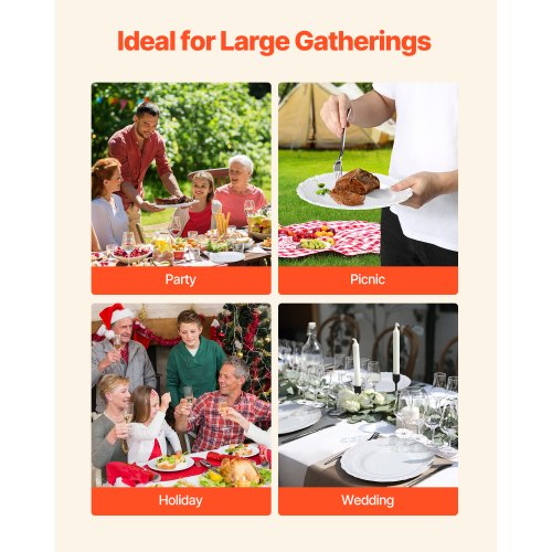 Plastic Disposable Plates 100 Pcs White Plastic Plates Heavy Duty Plastic
