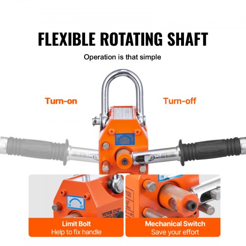 Magnetic Lifter 220 lbs100 kg Pulling Capacity 25 Safety Factor