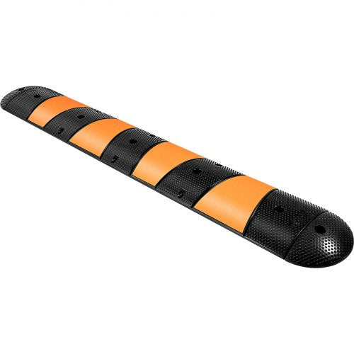 Rubber Traffic Calming Device Single Unit with Dual Channels 72 Length