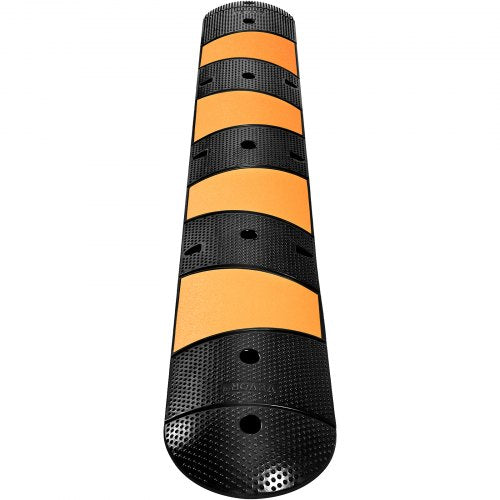 Rubber Traffic Calming Device Single Unit with Dual Channels 72 Length