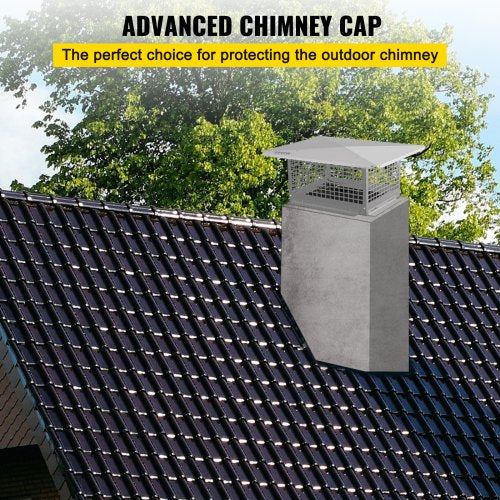 Chimney Cap 8 x 13 Flue Caps 304 Stainless Steel Fireplace Chimney