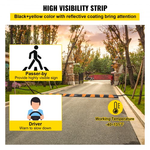 Rubber Speed Control Hump Dual Channel 2 Units 728 Length Supports Up to 22000