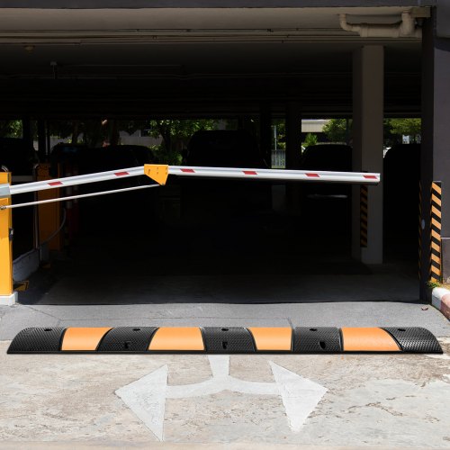 Rubber Speed Control Hump Dual Channel 2 Units 728 Length Supports Up to 22000