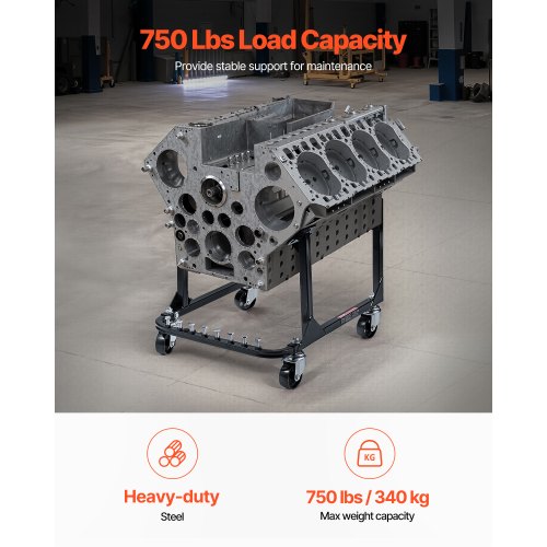 Engine Stand 750 LBS Load Capacity Engine Motor Stand HeavyDuty Steel