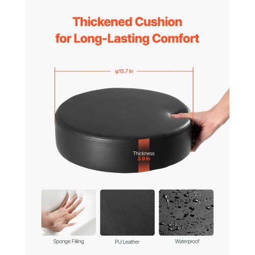Rolling Stool with Wheels 450 LBS Weight Capacity Round Rolling Stool