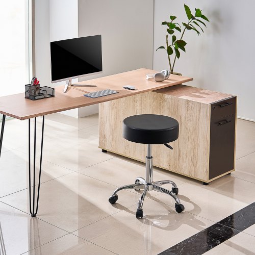 Rolling Stool with Wheels 450 LBS Weight Capacity Round Rolling Stool