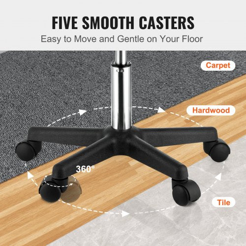 Rolling Stools with Wheels 400 LBS Weight Capacity Adjustable Height Stool
