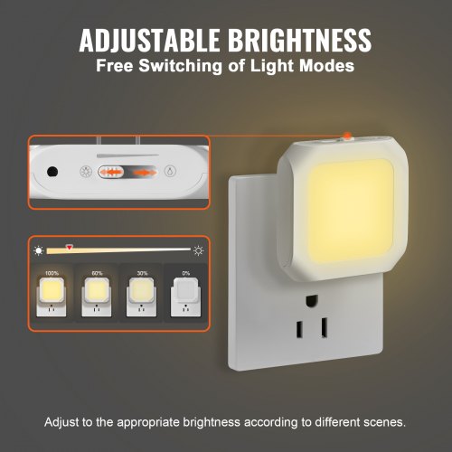 LED Night Light 2 Pack Plug in LED Night Light 0.6 W 3000k Soft White