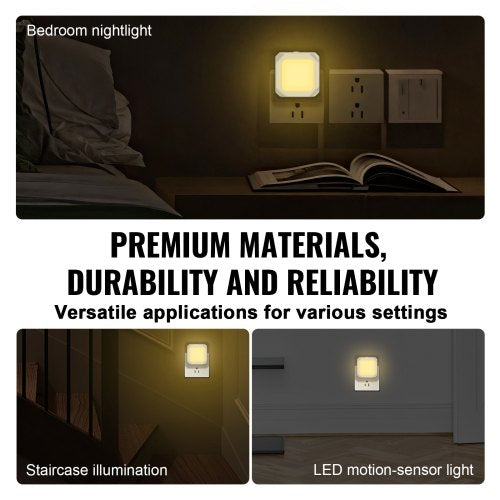 LED Night Light 2 Pack Plug in LED Night Light 0.6 W 3000k Soft White