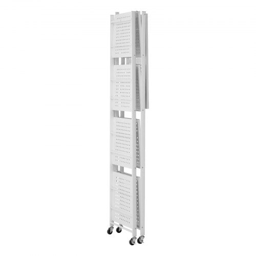 5Tier Foldable Storage Shelf 28 W x 15D x 64H Inch Folding Metal Rack