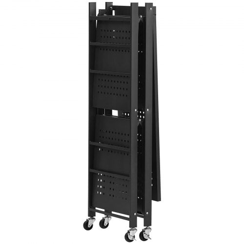 3Tier Foldable Storage Shelf 30W x 13D x 36H Inch Folding Metal Rack