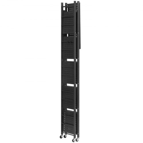 6Tier Foldable Storage Shelf 24W x 12D x 72H Inch Folding Metal Rack