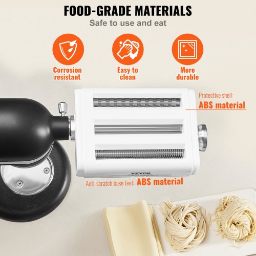 Pasta Attachment for KitchenAid Stand Mixer 3IN1 Stainless Steel Pasta