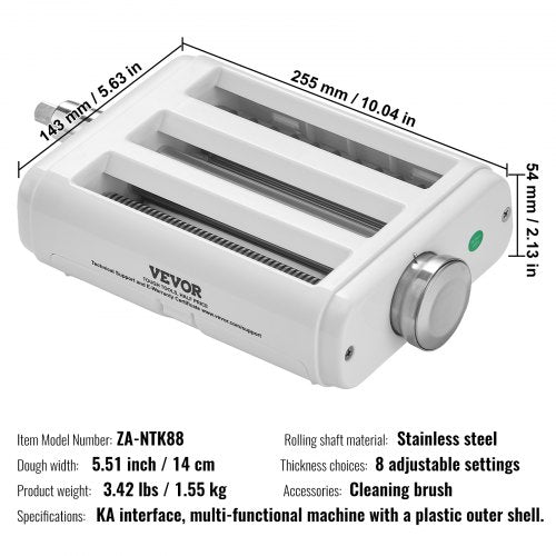 Pasta Attachment for KitchenAid Stand Mixer 3IN1 Stainless Steel Pasta