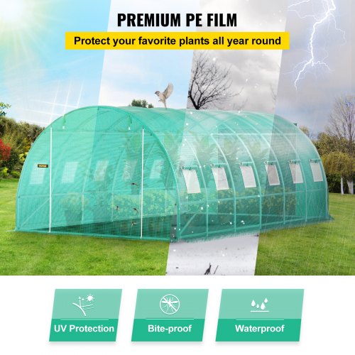 Walkin Tunnel Greenhouse 20 x 10 x 7 ft Portable Plant Hot House