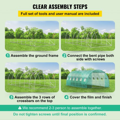 Walkin Tunnel Greenhouse 20 x 10 x 7 ft Portable Plant Hot House