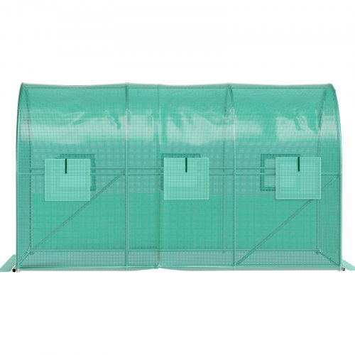 12 x 7 x 7 ft Walkin Tunnel Greenhouse Portable Plant Hot House with Galvanized
