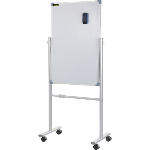 Mobile Magnetic Whiteboard 36 x 24 Inch Double Sided 360 Degree