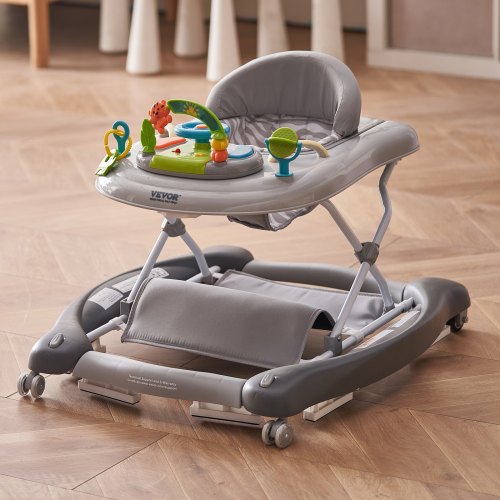4in1 Baby Walker Foldable Baby Activity Center on Wheels 3 Adjustable