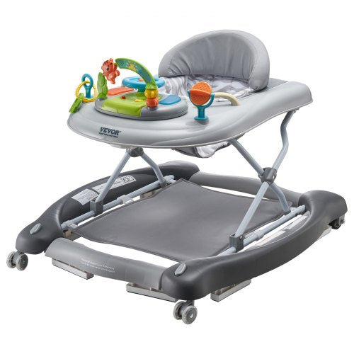 4in1 Baby Walker Foldable Baby Activity Center on Wheels 3 Adjustable