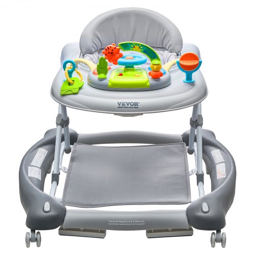4in1 Baby Walker Foldable Baby Activity Center on Wheels 3 Adjustable