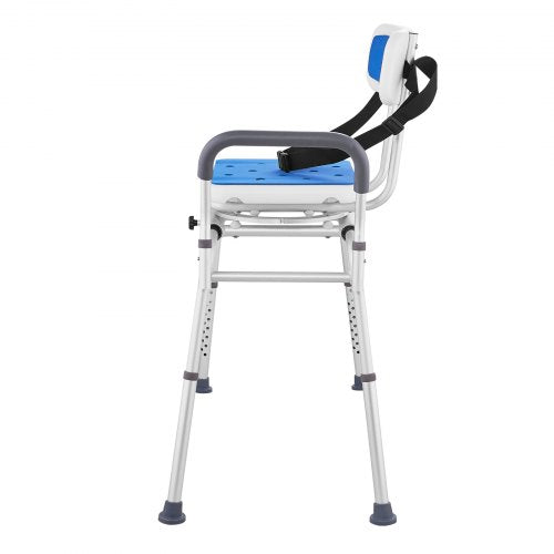 Sliding Tub Transfer Bench with 360 Degree Swivel Seat Height Adjustable