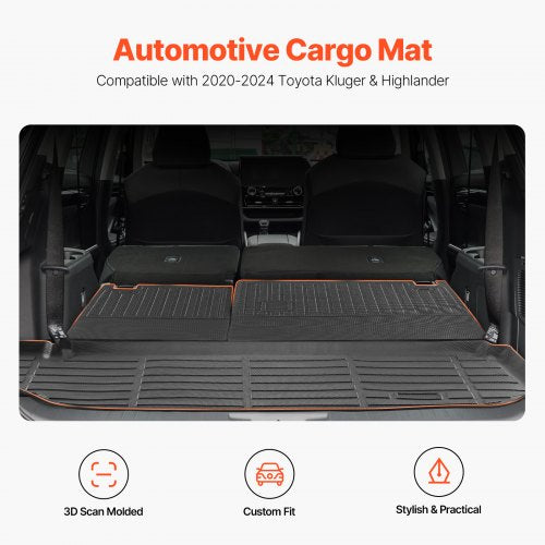 Cargo Mats Compatible with Toyota Kluger Highlander 20202024 Custom Fit