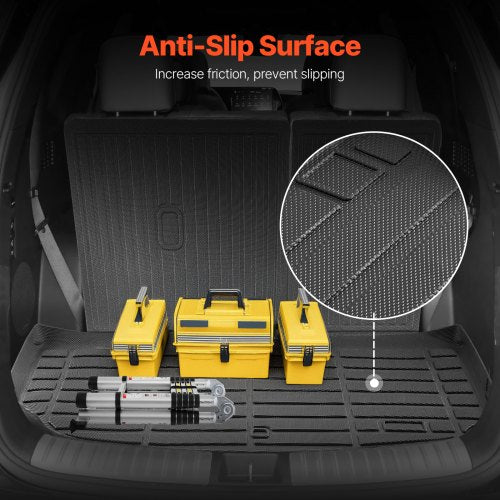 Cargo Mats Compatible with Hyundai Palisade 20202024 Custom Fit TPE Cargo