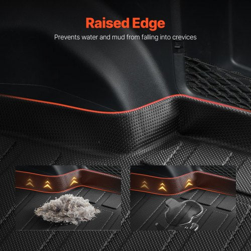 Cargo Mats Compatible with Toyota RAV4 20192024 Custom Fit TPE Cargo Liner