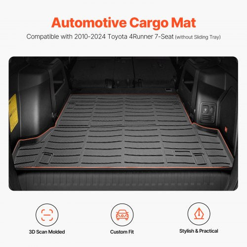 Cargo Mat Compatible with Toyota 4Runner 7 Seater 20102024 without Sliding