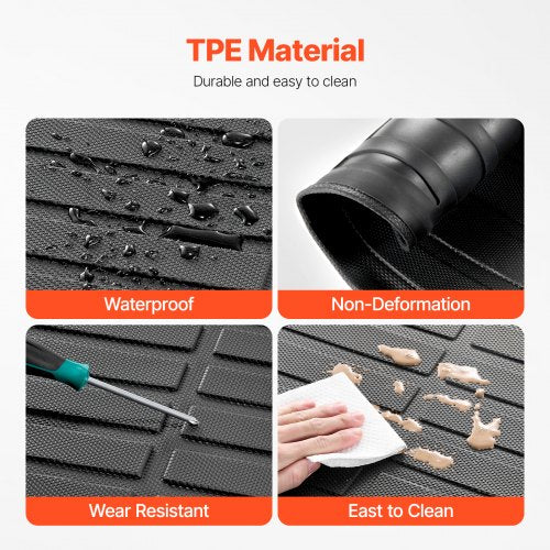 Cargo Mats Compatible with 20162022 20232024 Honda Pilot Custom Fit TPE