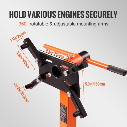 Engine Stand 1300 lbs 35 Ton Rotating Engine Motor Stand with 360 Degree