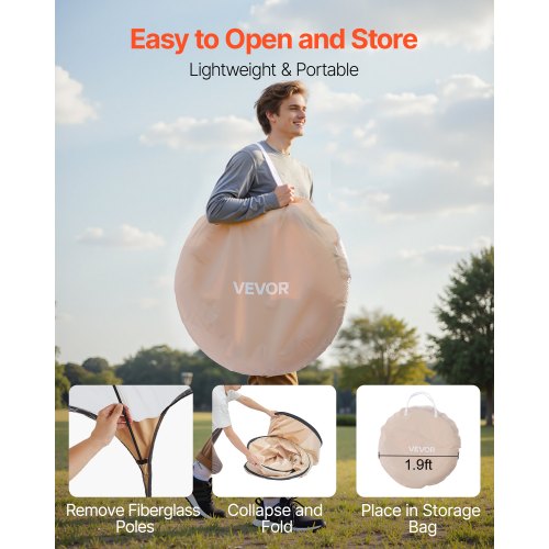 Pop up Sports Tent 47x47 in Clear Bubble Tent for 1 Person Waterproof