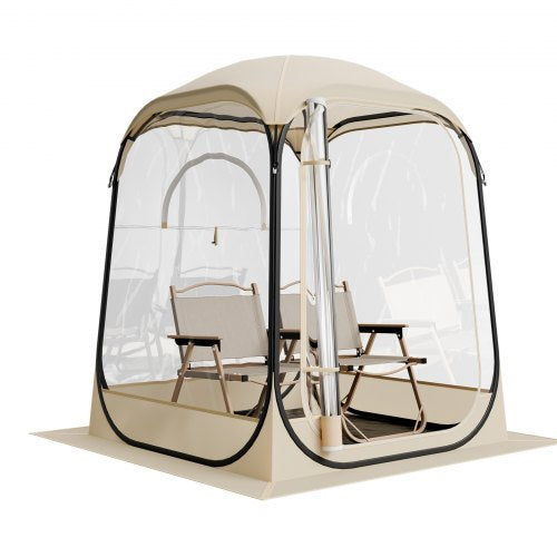 Pop up Sports Tent 50x50 in Clear Bubble Tent for 1 Person Waterproof
