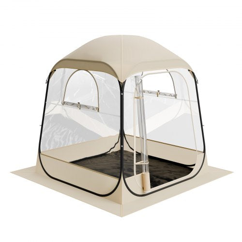 Pop up Sports Tent 63x63 in Clear Bubble Tent for 24 Persons Waterproof