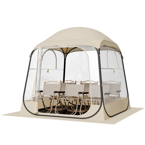 Pop up Sports Tent 72x72 in Clear Bubble Tent for 24 Persons Waterproof