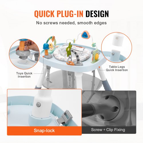 Baby Activity Center Interactive Play Center 360° Rotating Seat
