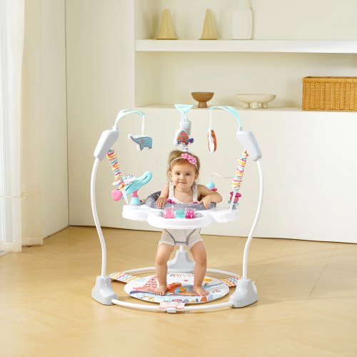 Baby Bouncer Baby Activity Center 360° Rotation Adjustable Height