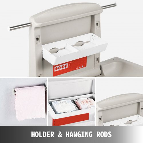 Horizontal Baby Changing Table Wallmounted Baby Diaper Changing Station