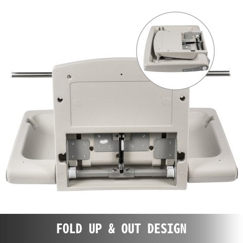 Horizontal Baby Changing Table Wallmounted Baby Diaper Changing Station