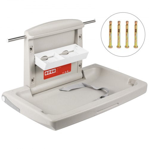 Horizontal Baby Changing Table Wallmounted Baby Diaper Changing Station