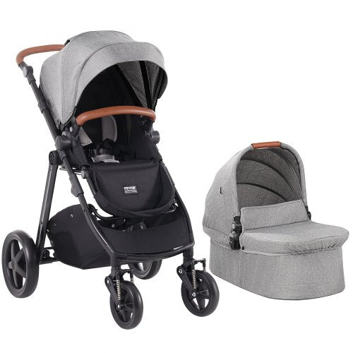 Travel System Stroller with Infant Bassinet 2in1 Baby Cradle Stroller