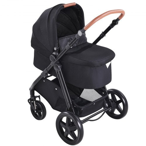 Travel System Stroller with Infant Bassinet 2in1 Baby Cradle Stroller
