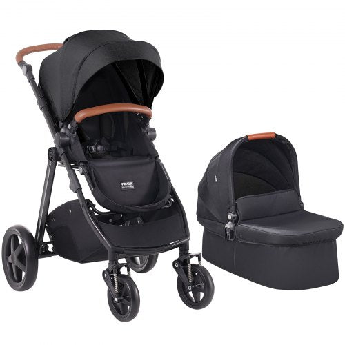 Travel System Stroller with Infant Bassinet 2in1 Baby Cradle Stroller