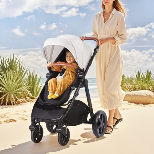 Travel System Stroller with Infant Bassinet 2in1 Baby Cradle Stroller