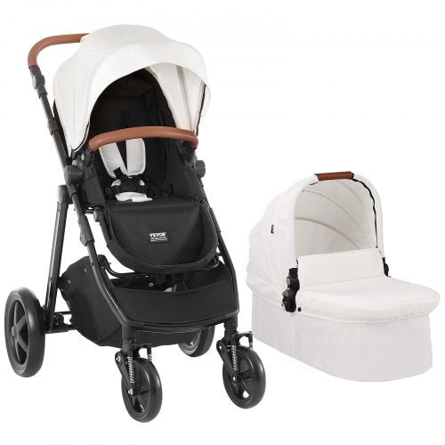 Travel System Stroller with Infant Bassinet 2in1 Baby Cradle Stroller