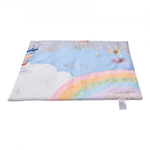 Baby Play Gym Mat Tummy Time Mat with 6 Sensory Toys Baby Activity Mat